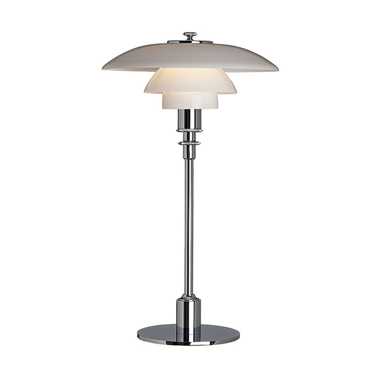 PH 2/1 Table Lamp High Gloss Chrome - Louis Poulsen - Buy online